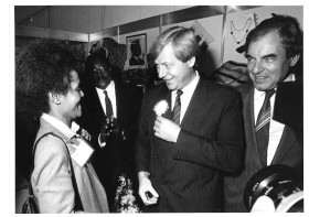1985: Eberhard Diepgen und Elmar Pieroth beim Eröffnungsrundgang