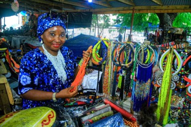 WAWAMAKI sells traditional fabrics, beaded products, baskets and more. © WAWAMAKI